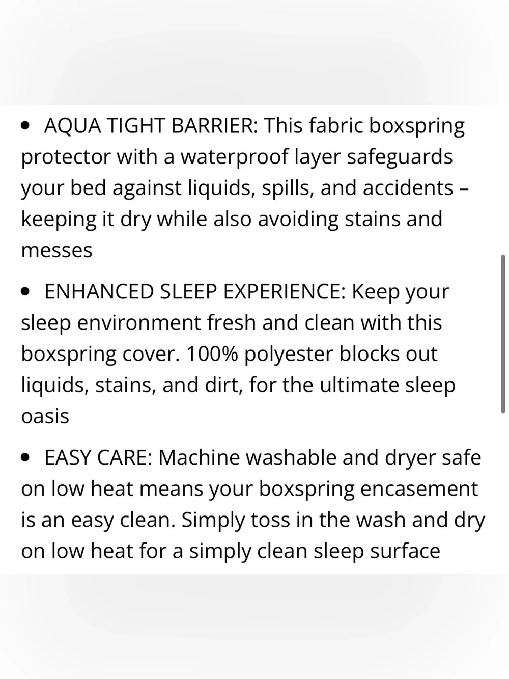 White Box Spring Encasement - Waterproof Zippered Protection